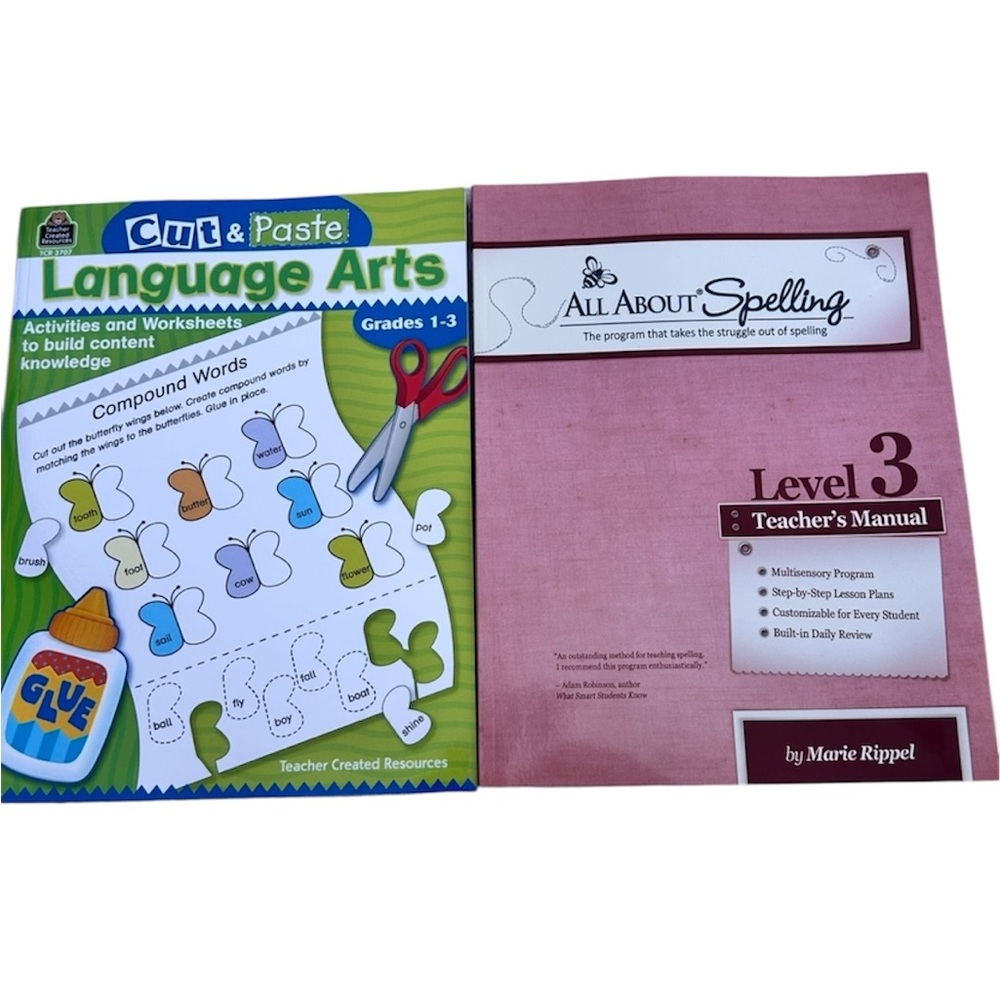 Language Arts and Spelling Teacher Manuals books for kids . New
